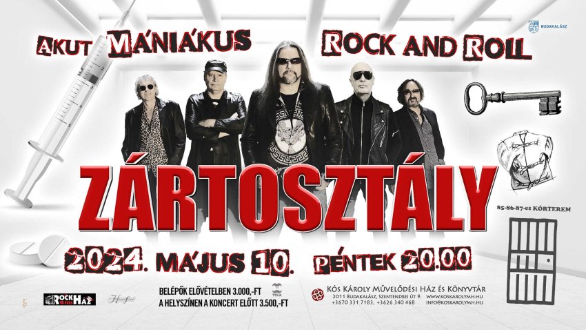 Zártosztály koncert a RockHázban!