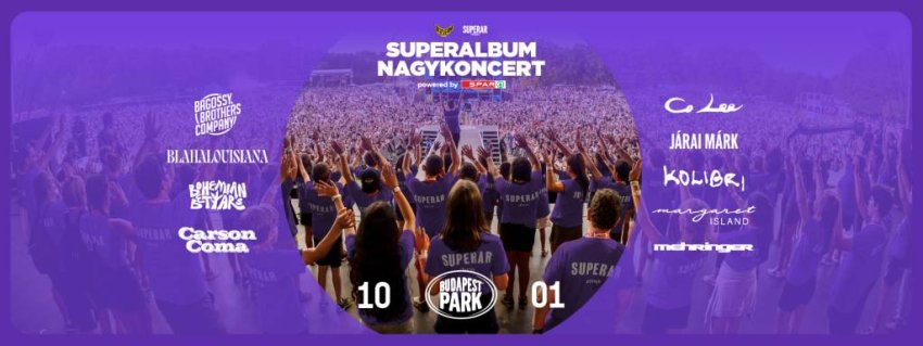 A Budapest Parkban debütál a Superalbum