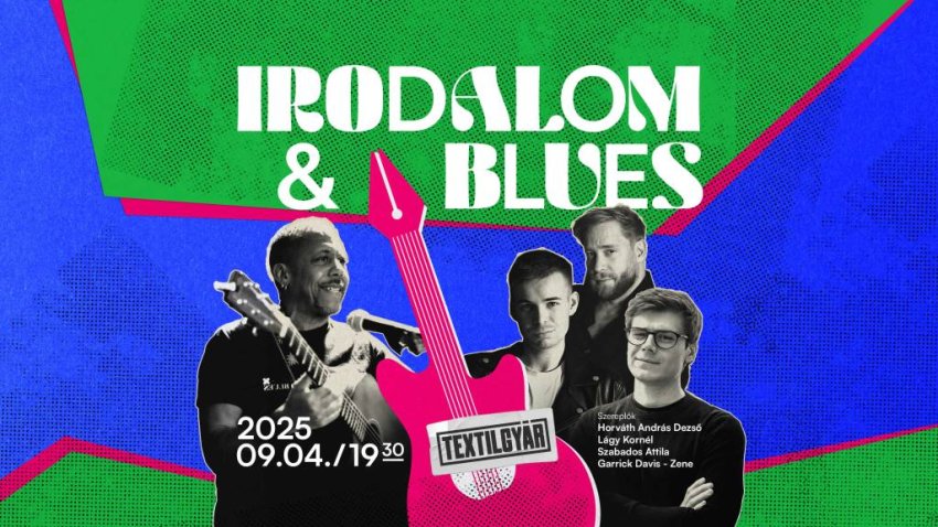 A Textilgyárba költözik az Irodalom és blues zenés est