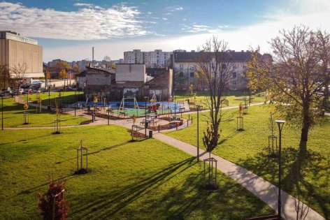 Uniós támogatással szépült meg Újpest-Városkapu egy része